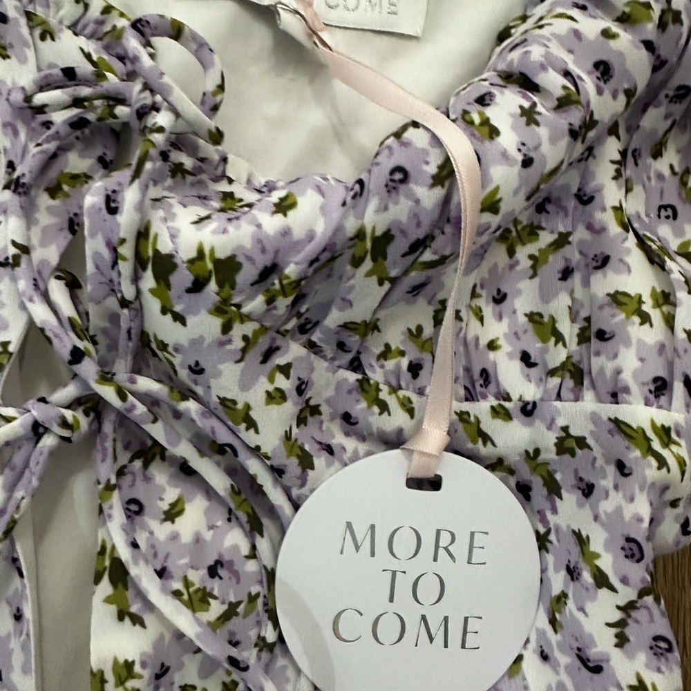 Floral Puff Sleeve Mini Dress - Picture 2 of 2